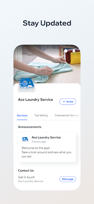 Ace Laundry Service Screenshot 2