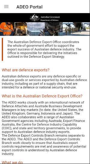 ADEO Portal Screenshot 3