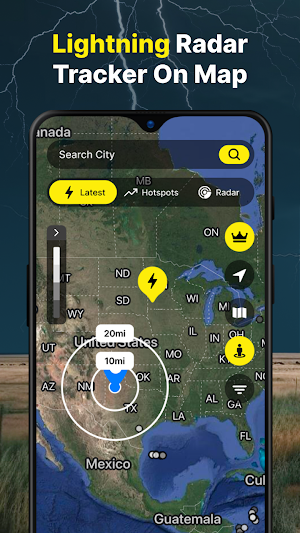 Lightning Radar Tracker On Map Screenshot 0