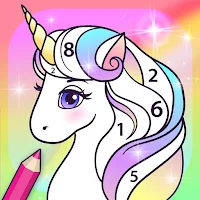 Unicorns Coloring By Numbers