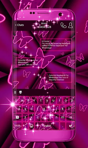 Colorful Keyboard For WhatsApp screenshot 1