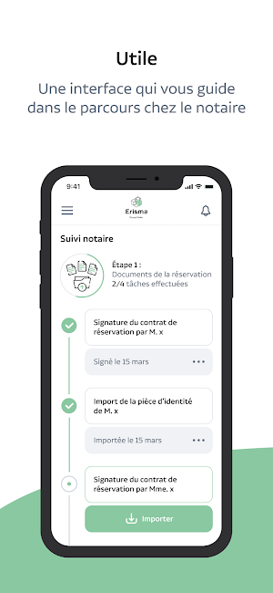 Compte client ERISMA Screenshot 2