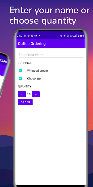 Coffee Ordering Screenshot 1