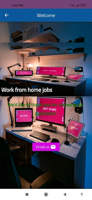 Work from home jobs app Screenshot 1