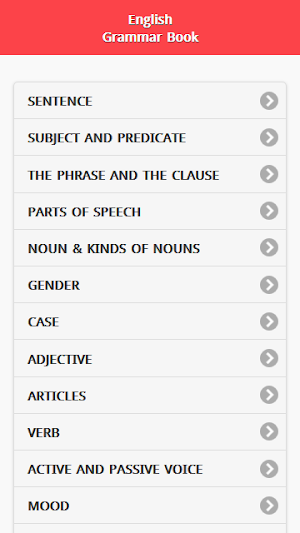 English Grammar Book Screenshot 0