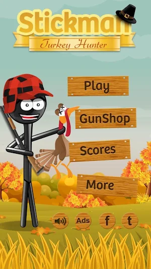 Stickman Turkey Hunter Pro Screenshot 0