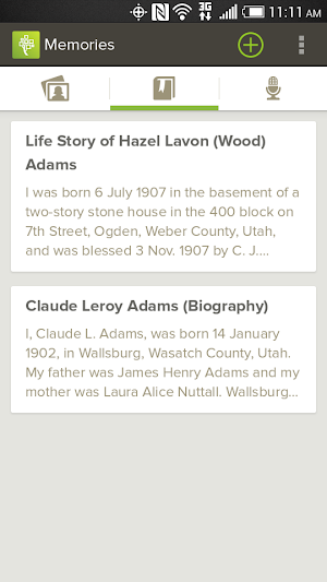 FamilySearch Memories Screenshot 2