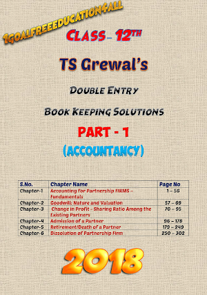 Account Class-12 Solutions (TS Grewal Vol-1) 2018 Screenshot 1