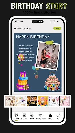 Birthday Photo Collage & Edit Screenshot 3