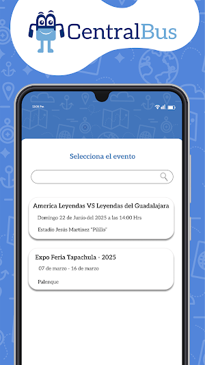 CentralBus Eventos Screenshot 1