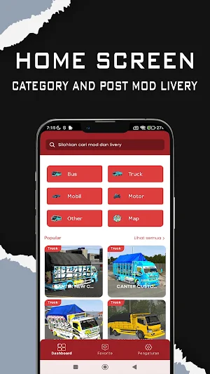 Mod Truk Canter Oleng Bussid Screenshot 0