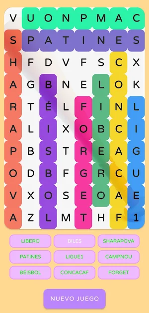 Word Search: Sports Screenshot 2