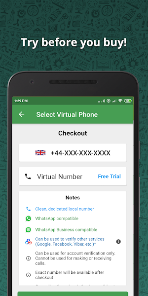 Wabi - Virtual Number for WhatsApp Business Screenshot 3