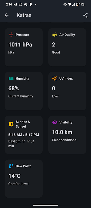 Aurora Weather Screenshot 3