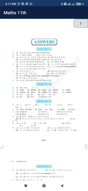Class 11th Maths NCERT - (OFFLINE) Screenshot 3