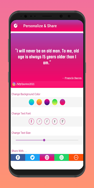 Quotes Collection, New Offline Quotes App 2021 Screenshot 3