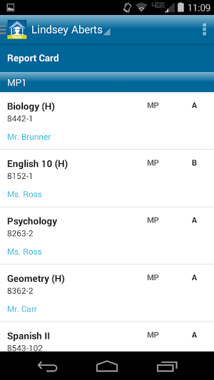 eSchoolPLUS Family Screenshot 1