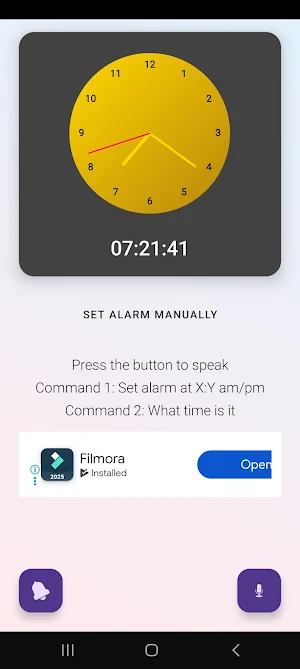 AI Analog Clock: Set Alarm Screenshot 1