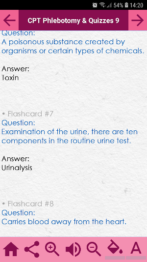 CPT Phlebotomy Exam Review concepts and quizzes. Screenshot 1