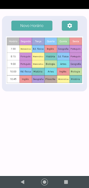 Horário das Aulas Pro Screenshot 2