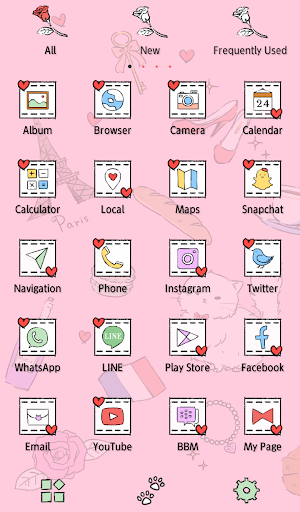 Cute Wallpaper Paris Cat Theme Screenshot 2