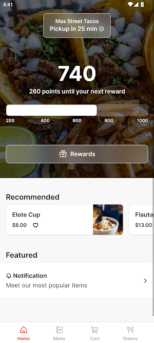 Mas Street Tacos Screenshot 0