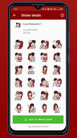 WASticker: Love Romantic Screenshot 1