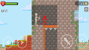 Red Stickman vs Monster School Screenshot 0