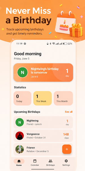 Birthday Countdown Widget Screenshot 0