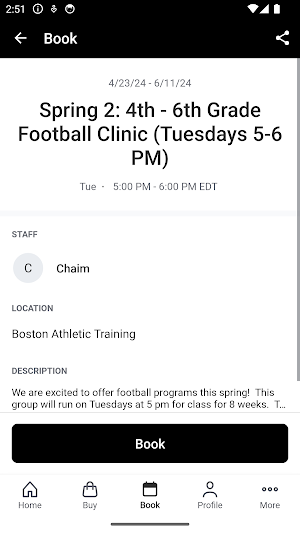 Boston Athletic Training Screenshot 2