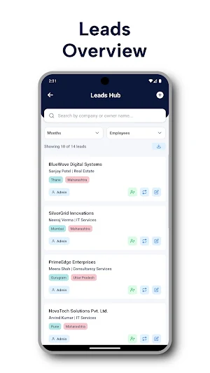 Cronnico CRM Screenshot 2