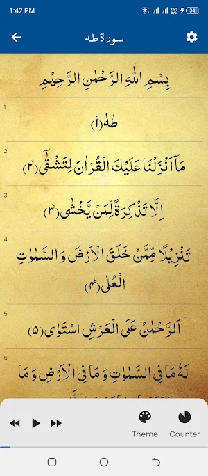 Surah Taha سورة طه Screenshot 2