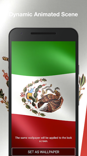 3D Mexico Flag Live Wallpaper Screenshot 1