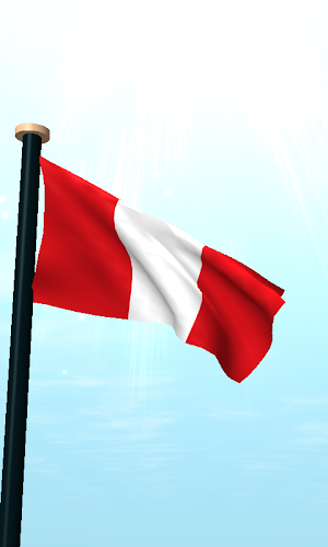 Peru Flag 3D Live Wallpaper Screenshot 1