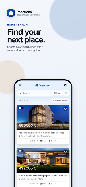 Podstreho Real Estate Listings Screenshot 0
