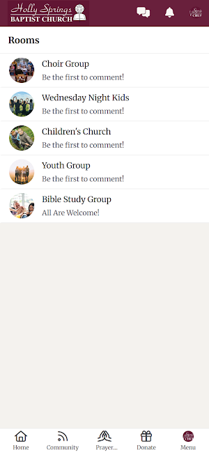 Holly Springs Baptist Harmony Screenshot 1