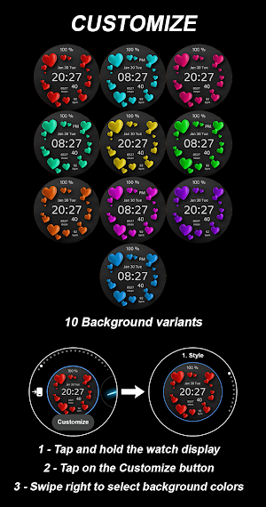 EY25 Valentine's WatchFace Screenshot 3