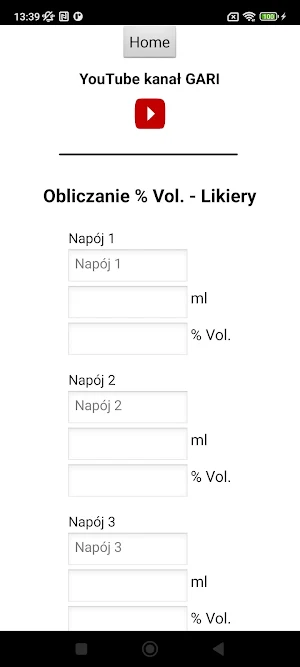 Obliczanie zawartości alkoholu Screenshot 1