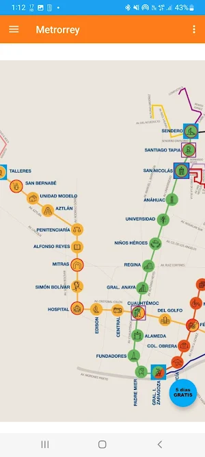 Movilidad Monterrey, Metrorrey Screenshot 1