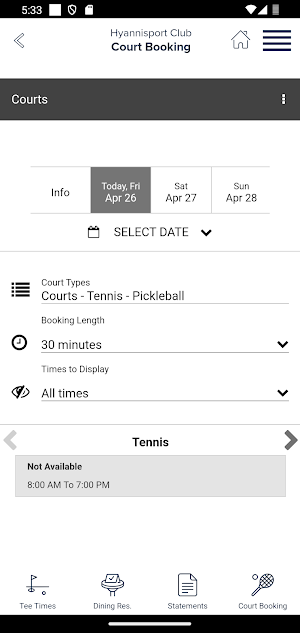 Hyannisport Club Screenshot 1