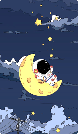 Astronaut Wallpaper Cute HD Screenshot 0