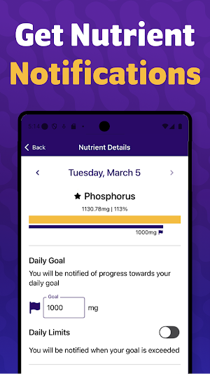 My Kidney CARE Nutrition Screenshot 1