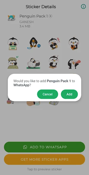 Cute Penguin Stickers for WA Screenshot 3