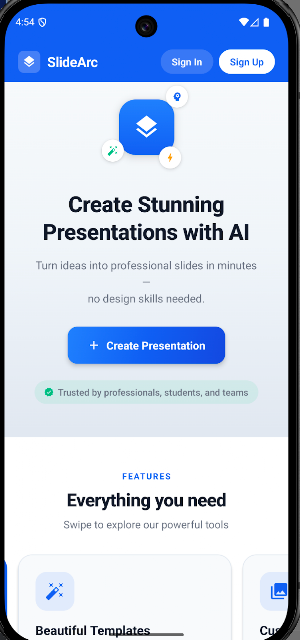 SlideArc: AI Slide Generator Screenshot 0