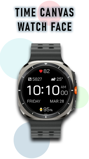 Time Canvas Digital Watch Face Screenshot 0
