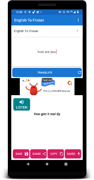 English To Frisian Translator Screenshot 1