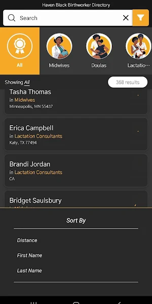 Haven Black Birthworker Screenshot 2