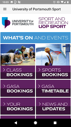 University of Portsmouth Sport Screenshot 0