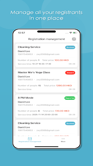 Weber Booking Screenshot 1