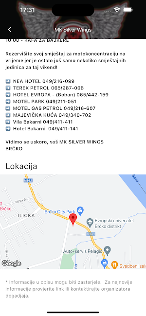 Moto Kalendar Screenshot 3